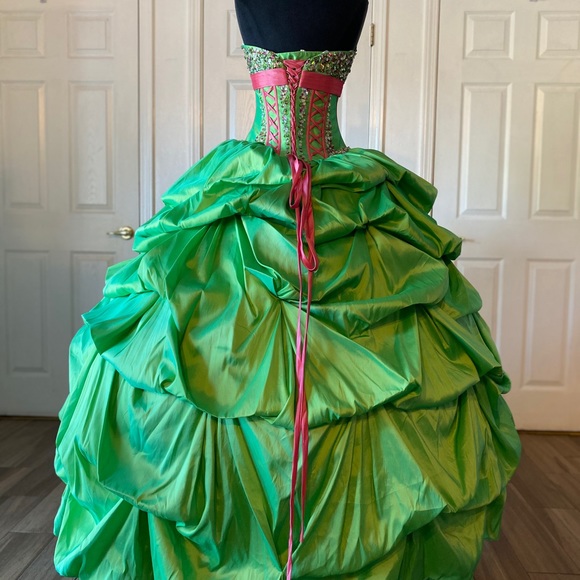 Green Quinceañera Dress - Picture 3 of 3